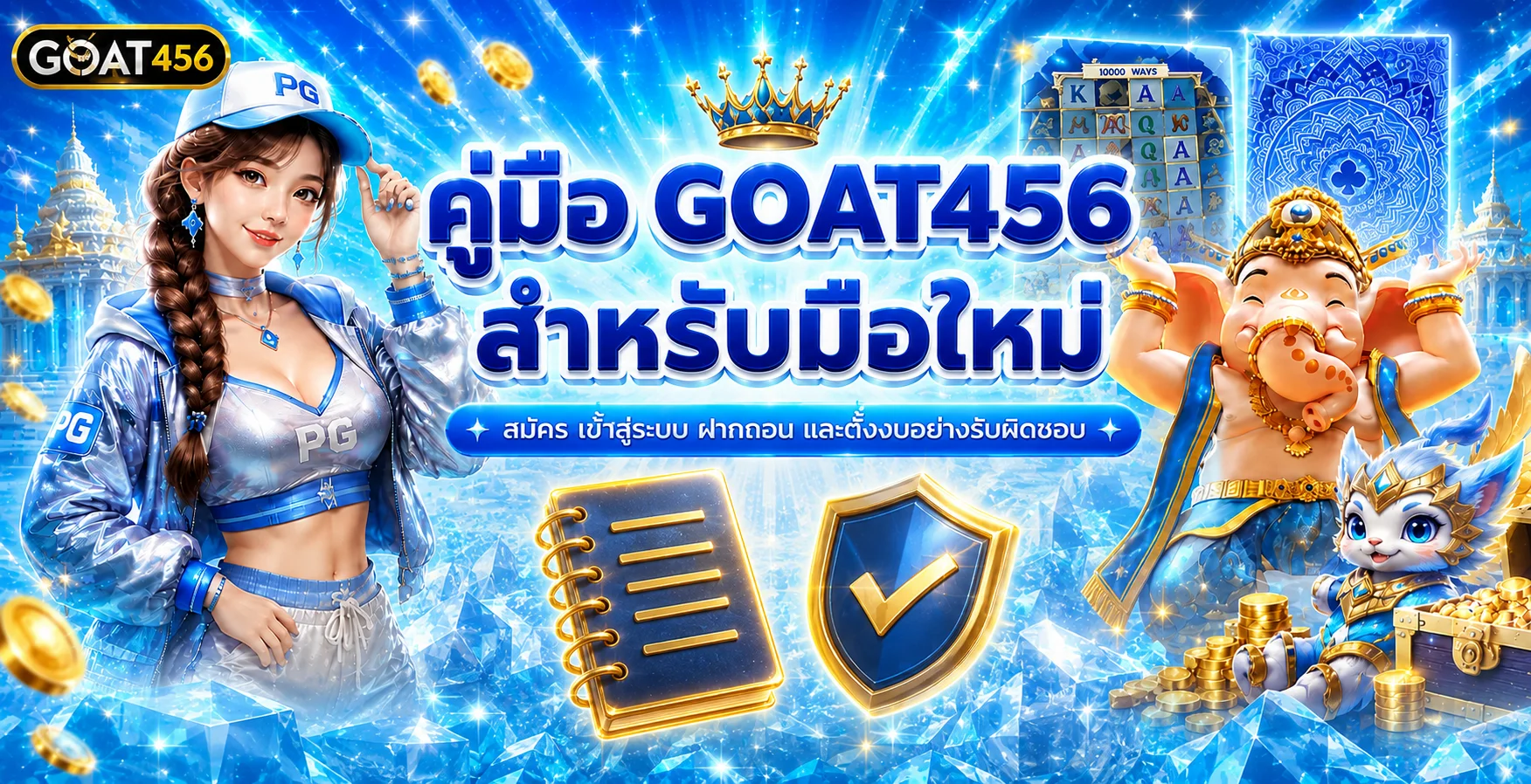 GOAT456 คู่มือมือใหม่ สมัคร ล็อกอิน ฝากถอน และสล็อต